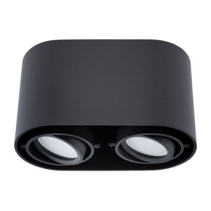 Φωτιστικό Σποτ SIROK 2xGU10/30W/230V μαύρο