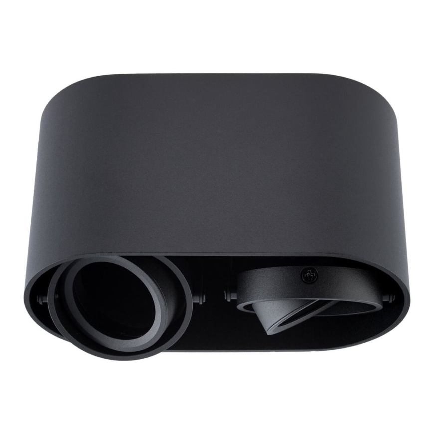 Φωτιστικό Σποτ SIROK 2xGU10/30W/230V μαύρο