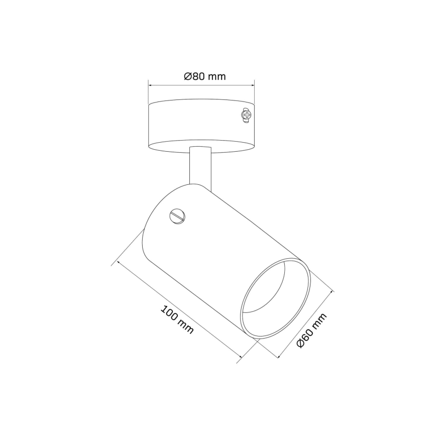 Φωτιστικό σποτ SMOKY 1xGU10/10W/230V μαύρο