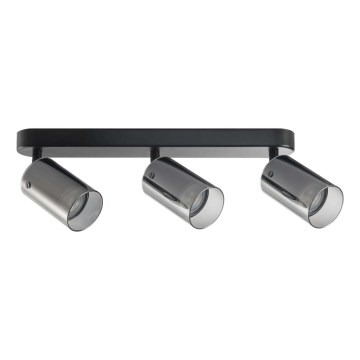 Φωτιστικό σποτ SMOKY 3xGU10/10W/230V μαύρο