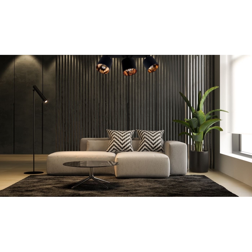 Φωτιστικό σποτ SOFIA 3xE27/60W/230V μαύρο