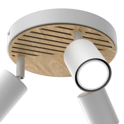 Φωτιστικό σποτ TERRA 3xGU10/8W/230V λευκό/δρυς