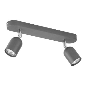Φωτιστικό σποτ TOP 2xGU10/10W/230V γκρι