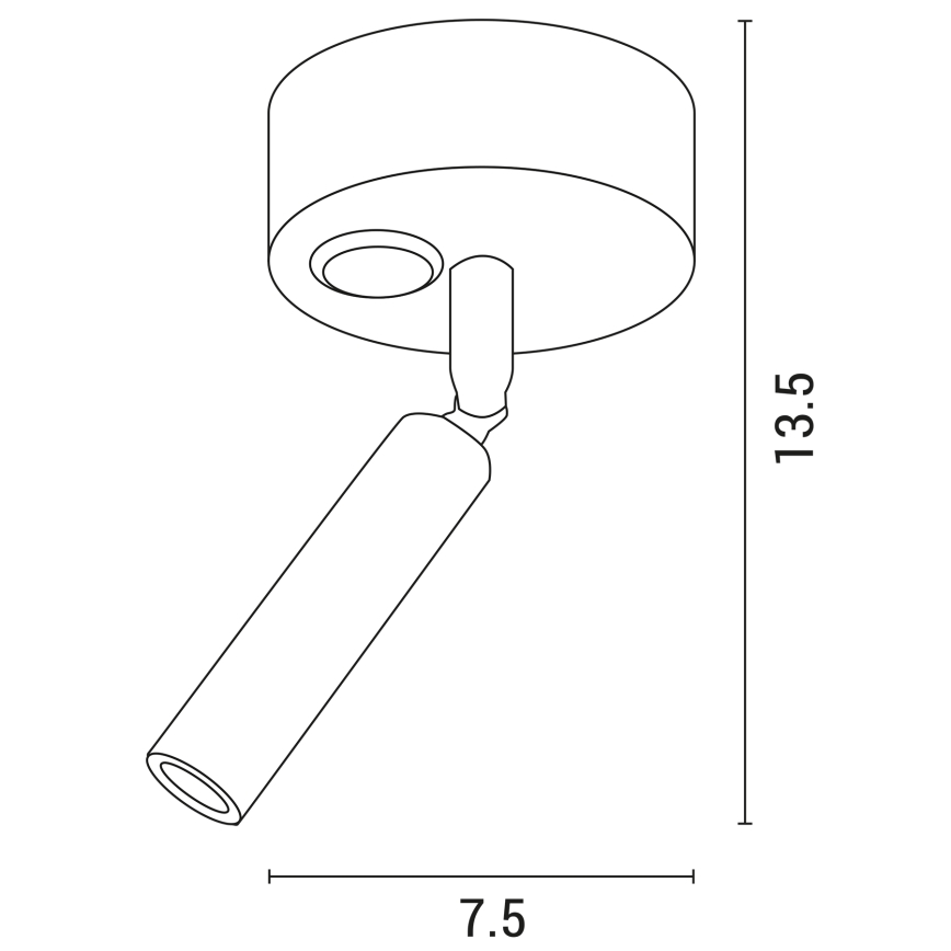 Φωτιστικό σποτ τοίχου LED ARISTON LED/3W/230V 3000K λευκό