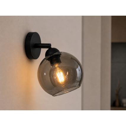 Φωτιστικό σποτ τοίχου UNO 1xE27/60W/230V μαύρο