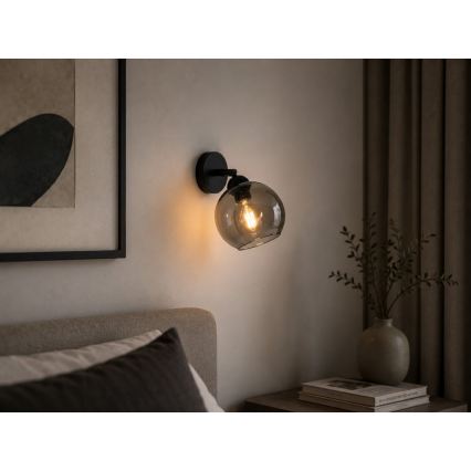 Φωτιστικό σποτ τοίχου UNO 1xE27/60W/230V μαύρο