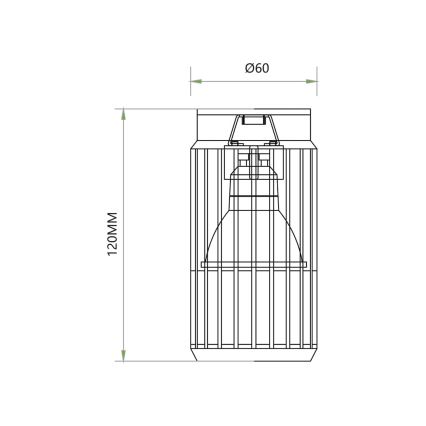 Φωτιστικό σποτ VERTICAL 1xGU10/8W/230V μαύρο