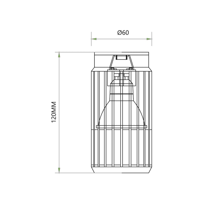 Φωτιστικό σποτ VERTICAL 1xGU10/8W/230V μαύρο