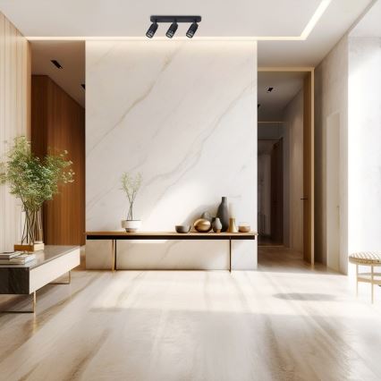 Φωτιστικό σποτ VERTICAL 3xGU10/8W/230V μαύρο