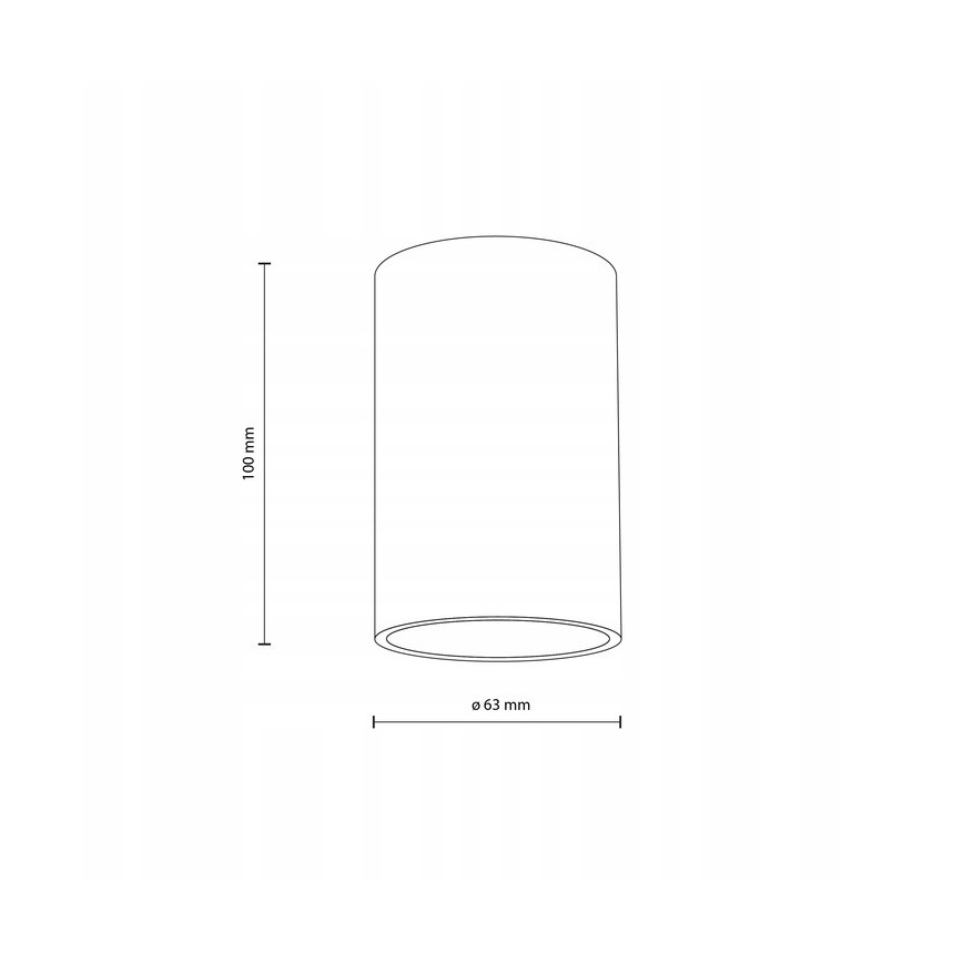 Φωτιστικό σποτ VIVO 1xGX53/10W/230V 10 cm μαύρο