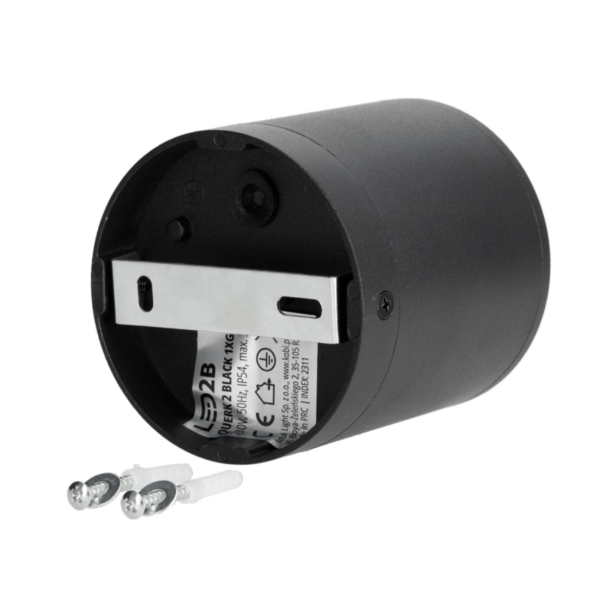 Φωτιστικό σποτ εξωτερικού χώρου 1xGU10/35W/230V IP54 στρογγυλό μαύρο