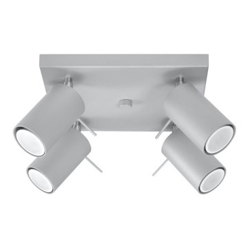 Φωτιστικό σποτ οροφής RING 4xGU10/10W/230V