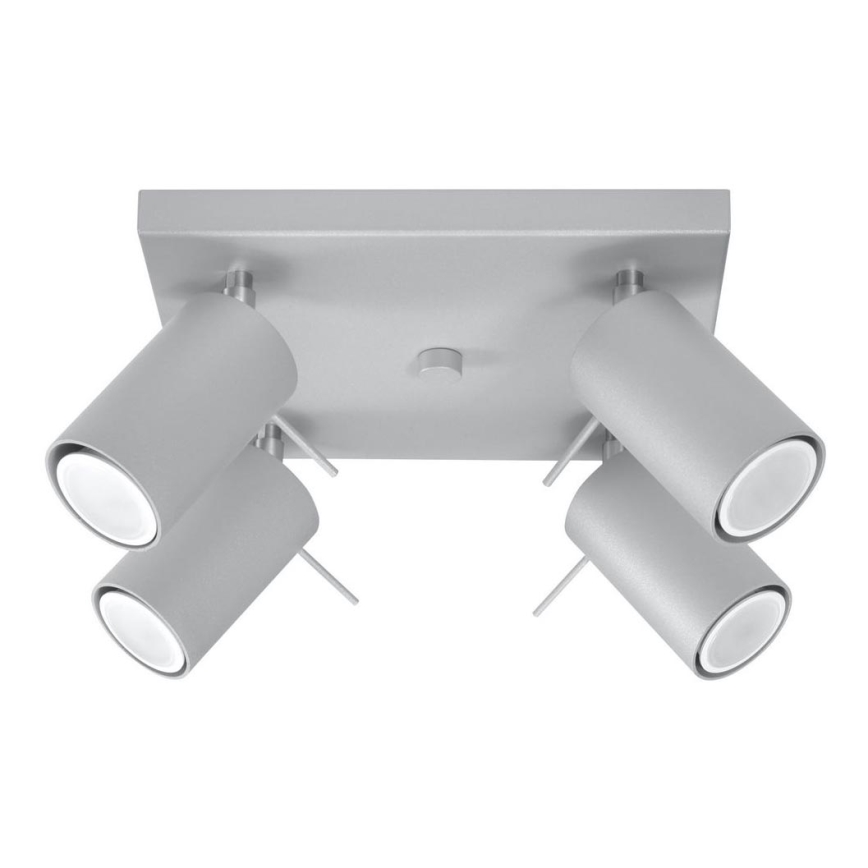 Φωτιστικό σποτ οροφής RING 4xGU10/10W/230V