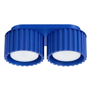 Φωτιστικό σποτ AURA 2xGX53/10W/230V μπλε