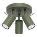 Φωτιστικό σποτ RING 3xGU10/10W/230V πράσινο