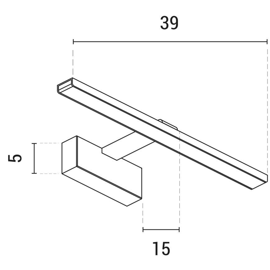 Φωτιστικό πίνακα LED LED/9W/230V 3000K 39 cm λευκό