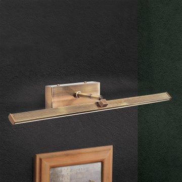 Φωτιστικό πίνακα LED PUBLIO LED/10W/230V 50 cm χρυσό/πατίνα