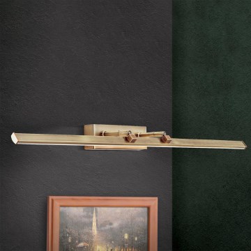 Φωτιστικό πίνακα LED PUBLIO LED/15W/230V 75 cm χρυσό/πατίνα