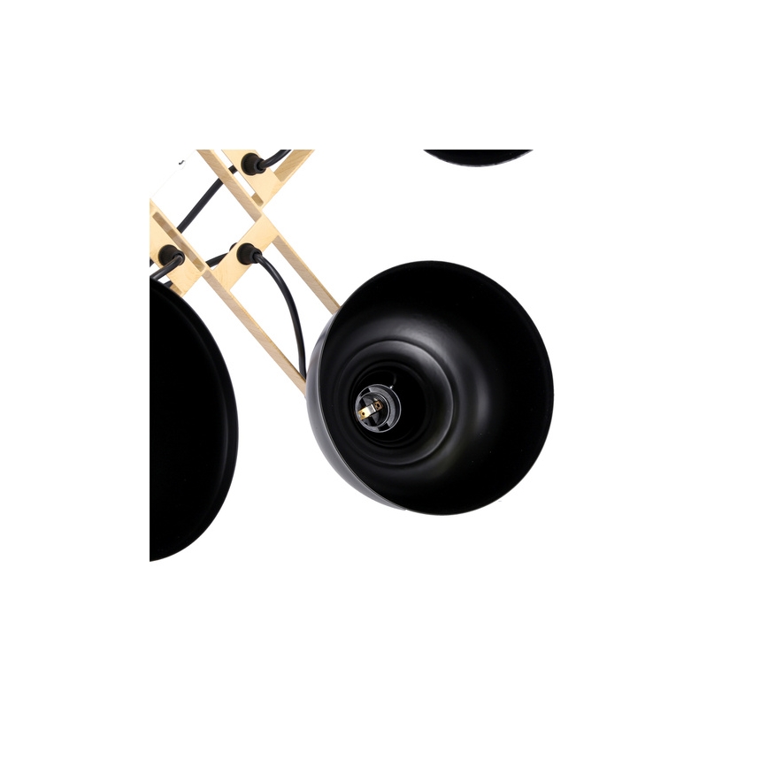 Φωτιστικό οροφής με καλώδιο RENO 4xE27/40W/230V μαύρο/καφέ