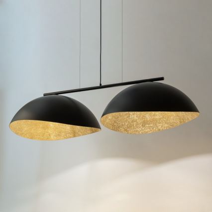 Φωτιστικό οροφής με καλώδιο SOLAR 2xE27/60W/230V μαύρο