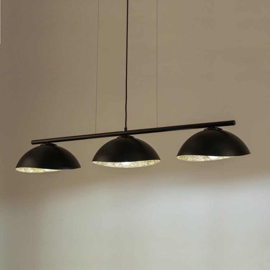 Φωτιστικό οροφής με καλώδιο SOLAR 3xE27/60W/230V μαύρο