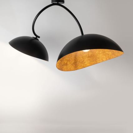 Φωτιστικό οροφής με βραχίονα SPACE 2xE27/60W/230V μαύρο/χάλκινο