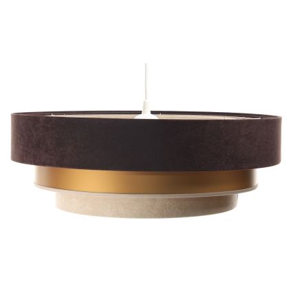 Φωτιστικό οροφής με καλώδιο TRINITI 1xE27/60W/230V καφέ/χρυσό/μπεζ