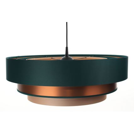 Φωτιστικό οροφής με καλώδιο TRINITI 1xE27/60W/230V πράσινο/χαλκός