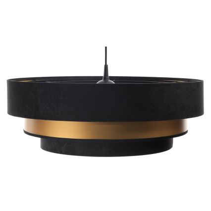 Φωτιστικό οροφής με καλώδιο TRINITI 1xE27/60W/230V μαύρο/χρυσό