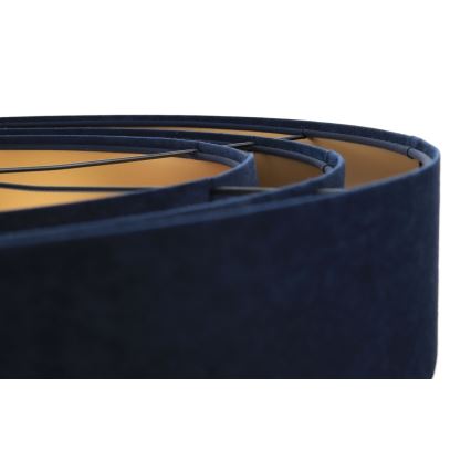 Φωτιστικό οροφής με καλώδιο TRINITI 1xE27/60W/230V μπλε/χρυσό