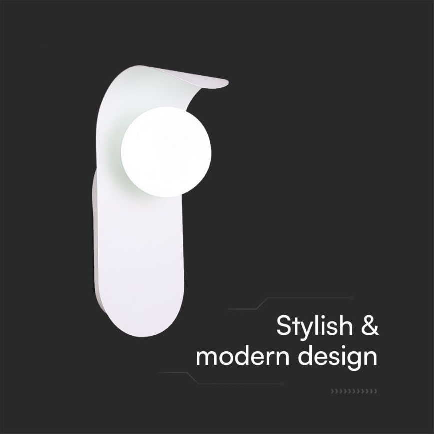 Φωτιστικό τοίχου 1xG9/5W/230V λευκό