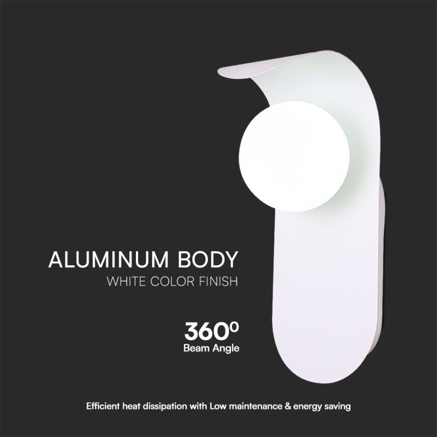 Φωτιστικό τοίχου 1xG9/5W/230V λευκό