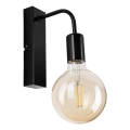 Φωτιστικό τοίχου ASTRID 1xE27/60W/230V γυαλιστερό μαύρο