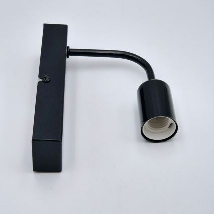 Φωτιστικό τοίχου ASTRID 1xE27/60W/230V γυαλιστερό μαύρο