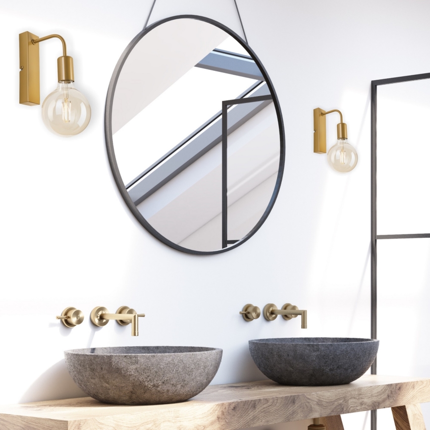 Φωτιστικό τοίχου ASTRID 1xE27/60W/230V χρυσό