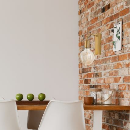 Φωτιστικό τοίχου ASTRID 1xE27/60W/230V χρυσό