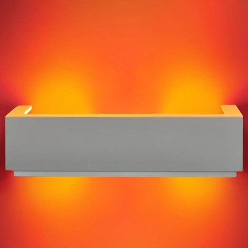 Φωτιστικό τοίχου BRICK 2xE14/12W/230V γύψινο/λευκό