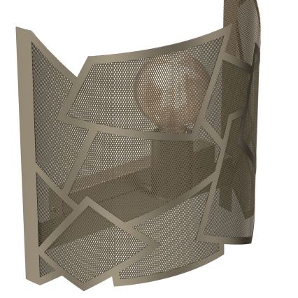 Φωτιστικό τοίχου CAMO 1xE27/15W/230V χρυσό