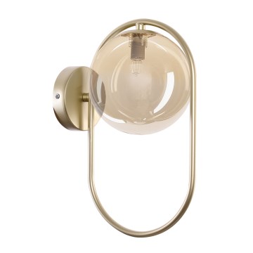 Φωτιστικό τοίχου CORDEL 1xG9/28W/230V ορείχαλκος/φιμέ μπεζ