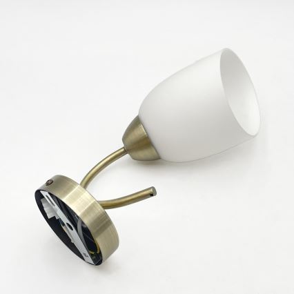 Φωτιστικό τοίχου DONNA 1xE27/60W/230V πατίνα