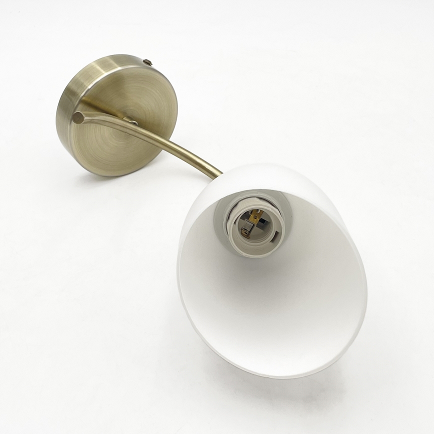 Φωτιστικό τοίχου DONNA 1xE27/60W/230V πατίνα