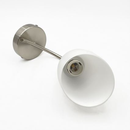 Φωτιστικό τοίχου DONNA 1xE27/60W/230V νίκελ