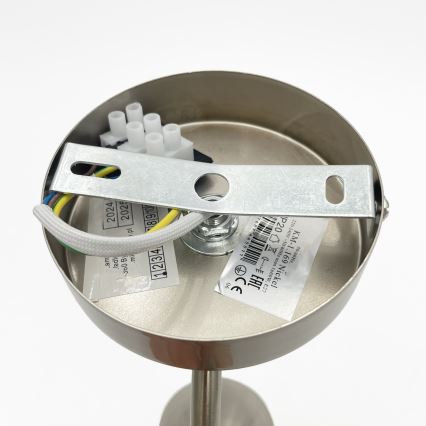 Φωτιστικό τοίχου DONNA 1xE27/60W/230V νίκελ