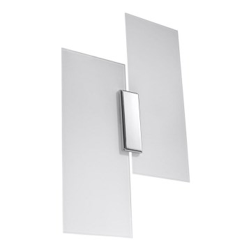 Φωτιστικό τοίχου FABIANO 2xE27/60W/230V λευκό/γυαλιστερό χρώμιο