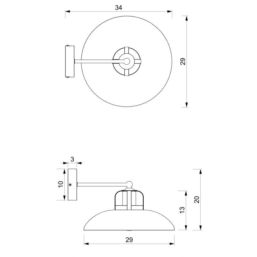 Φωτιστικό τοίχου FELIX 1xE27/60W/230V πράσινο