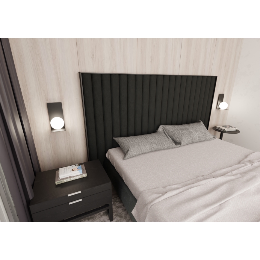 Φωτιστικό τοίχου FORM 1xE14/10W/230V μαύρο