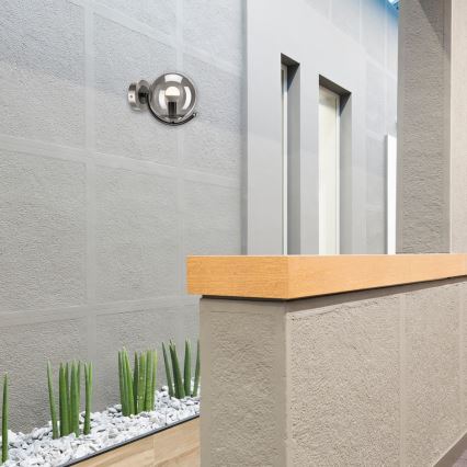 Φωτιστικό τοίχου GEORGIA 1xE14/5W/230V ματ χρώμιο/φιμέ