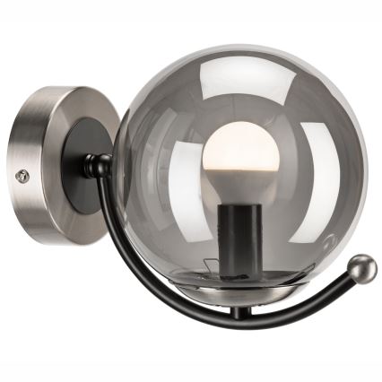 Φωτιστικό τοίχου GEORGIA 1xE14/5W/230V ματ χρώμιο/φιμέ