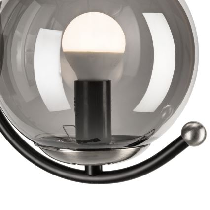 Φωτιστικό τοίχου GEORGIA 1xE14/5W/230V ματ χρώμιο/φιμέ