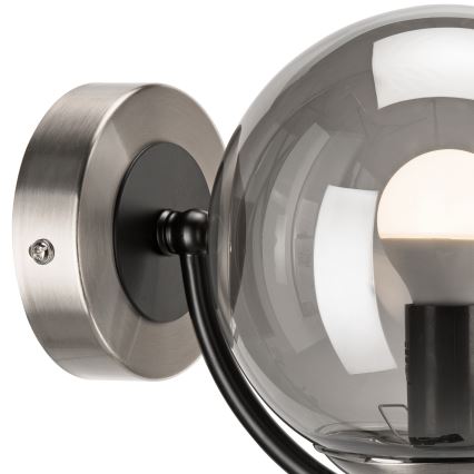 Φωτιστικό τοίχου GEORGIA 1xE14/5W/230V ματ χρώμιο/φιμέ